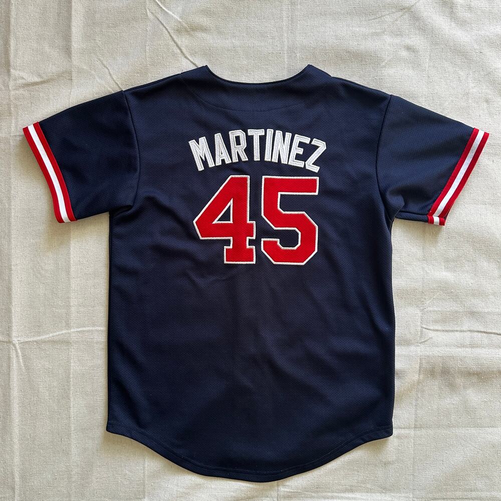 Vintage Majestic Pedro Martinez Red Sox Jersey Size Youth L, Womens Small/Medium